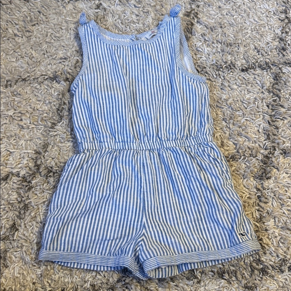 Vineyard Vines Blue Striped Romper